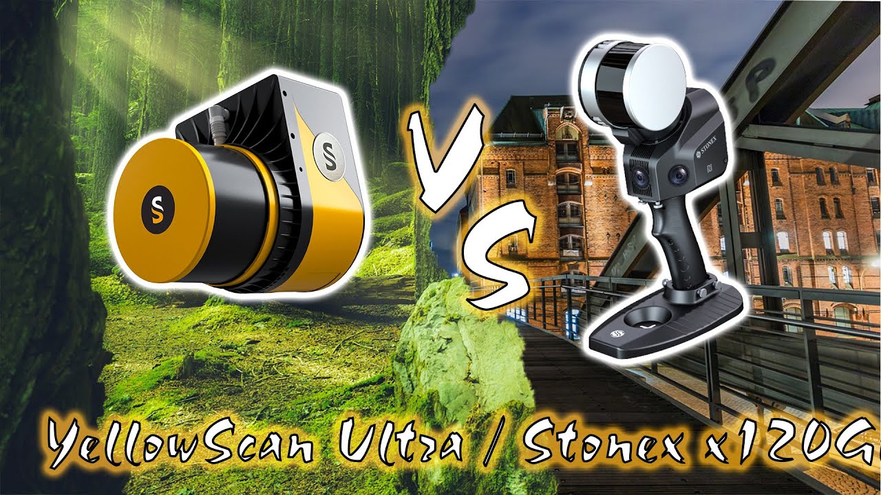 YellowScan Ultra UAV LiDAR vs Stonex X120go rokas skeneris: visaptverošs salīdzinājums un analīze.