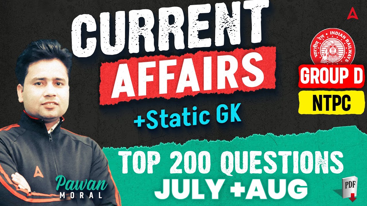 RRB Group D Current Affairs 2025 | Current Affairs Today | Railway Current Affairs 2025 | Pawan Sir