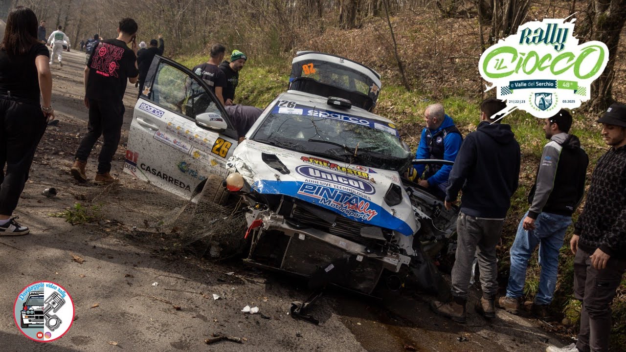 Rally del Ciocco 2025 show & big crash in Day 2