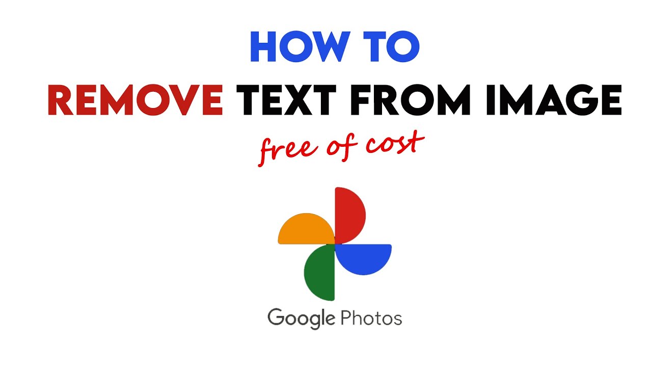 Как бесплатно удалить текст с изображения с помощью Google Фото