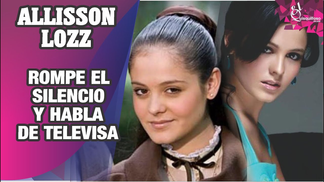 ALISON LOZZ PIDE POR FAVOR YA NO SE LE ACERQUEN SI ES PARA RECORDAR SU PASADO EN TELEVISA