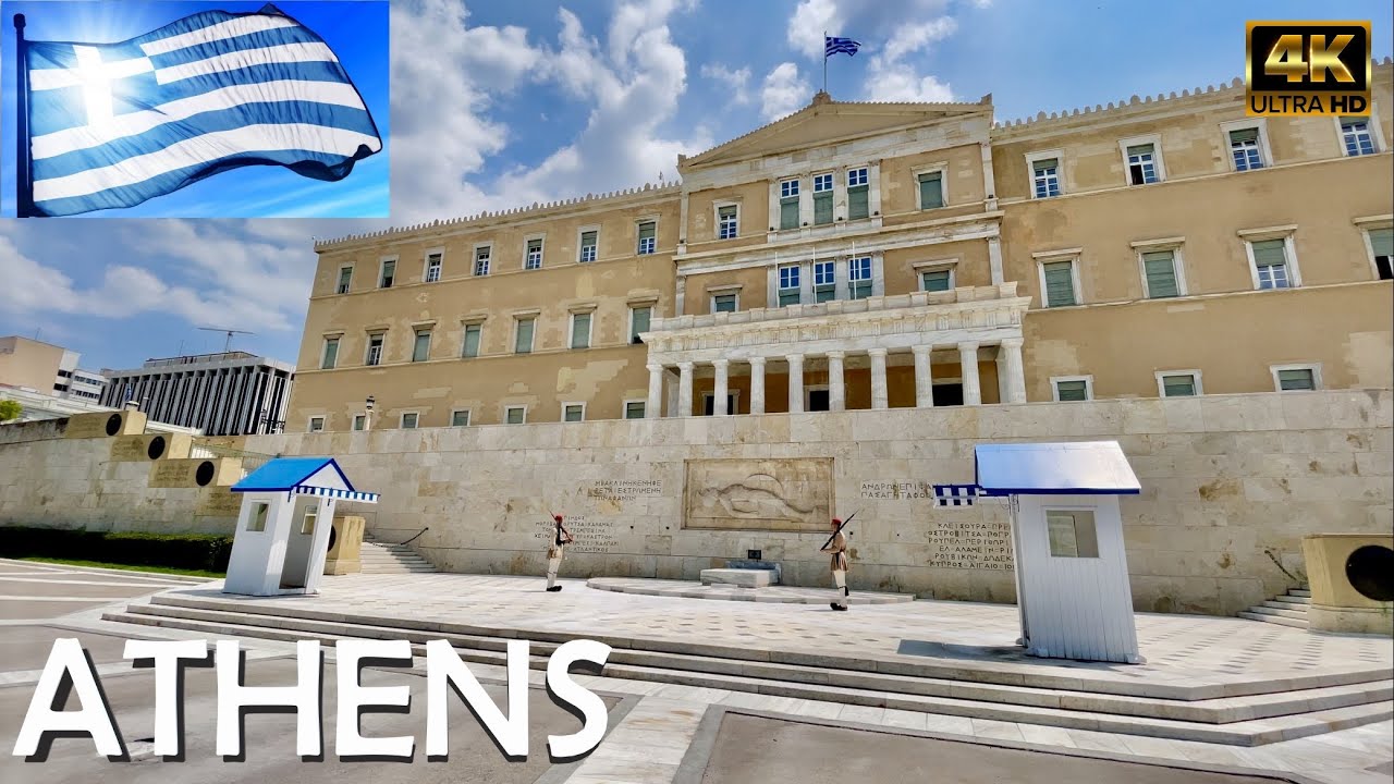 Walking in Athens | Sydagma | Greece | Σύνταγμα - Ερμού | HDR 4K