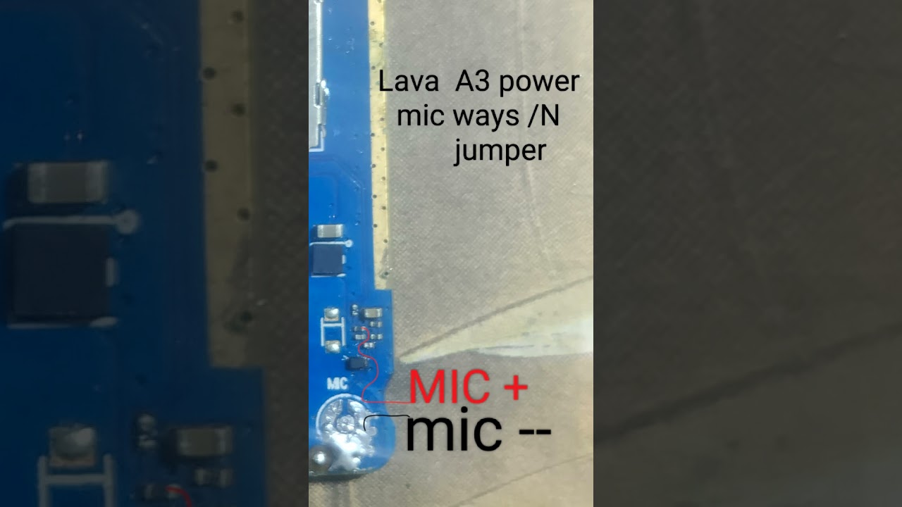 Lava A3 mic ways /jumper