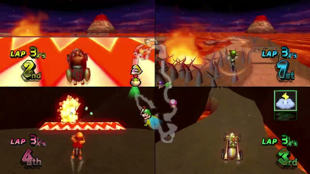 Mario Kart Wii Custom Tracks (Wiimms) ✦ 4 Players #882 (3 Tracks) Mirror