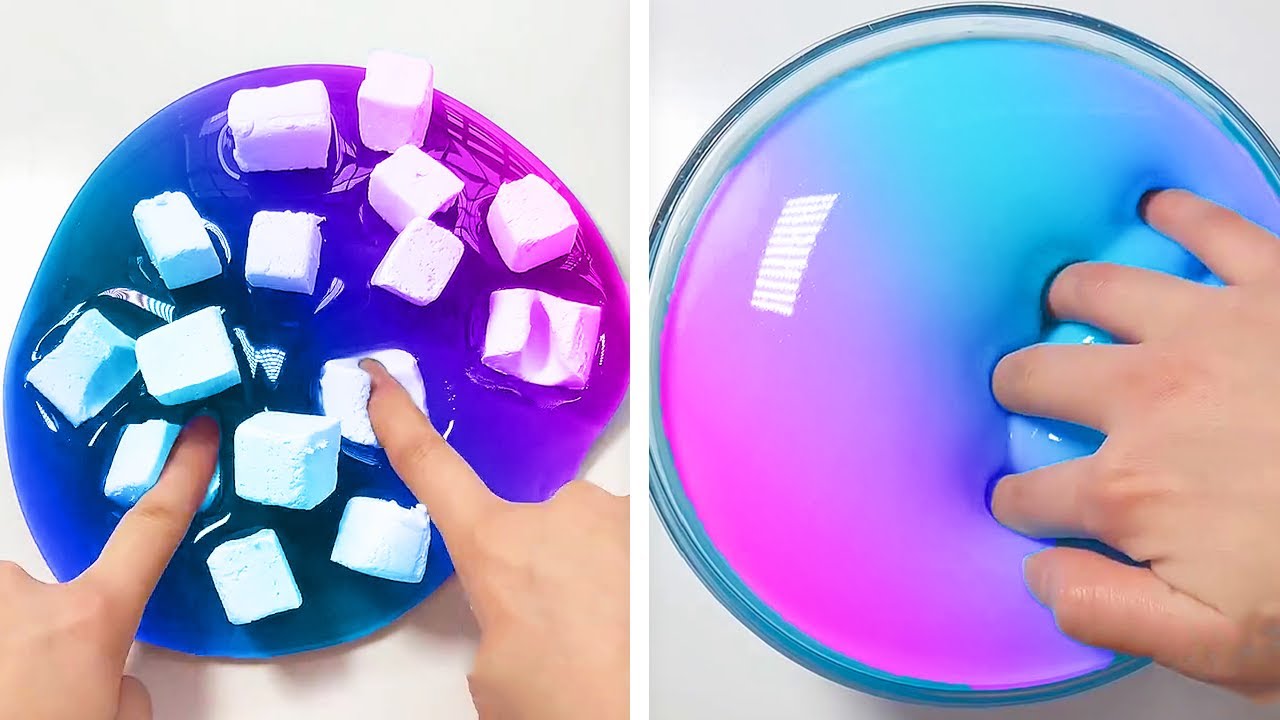 Oddly Satisfying Slime ASMR No Music Videos - Relaxing Slime 2020 - 108