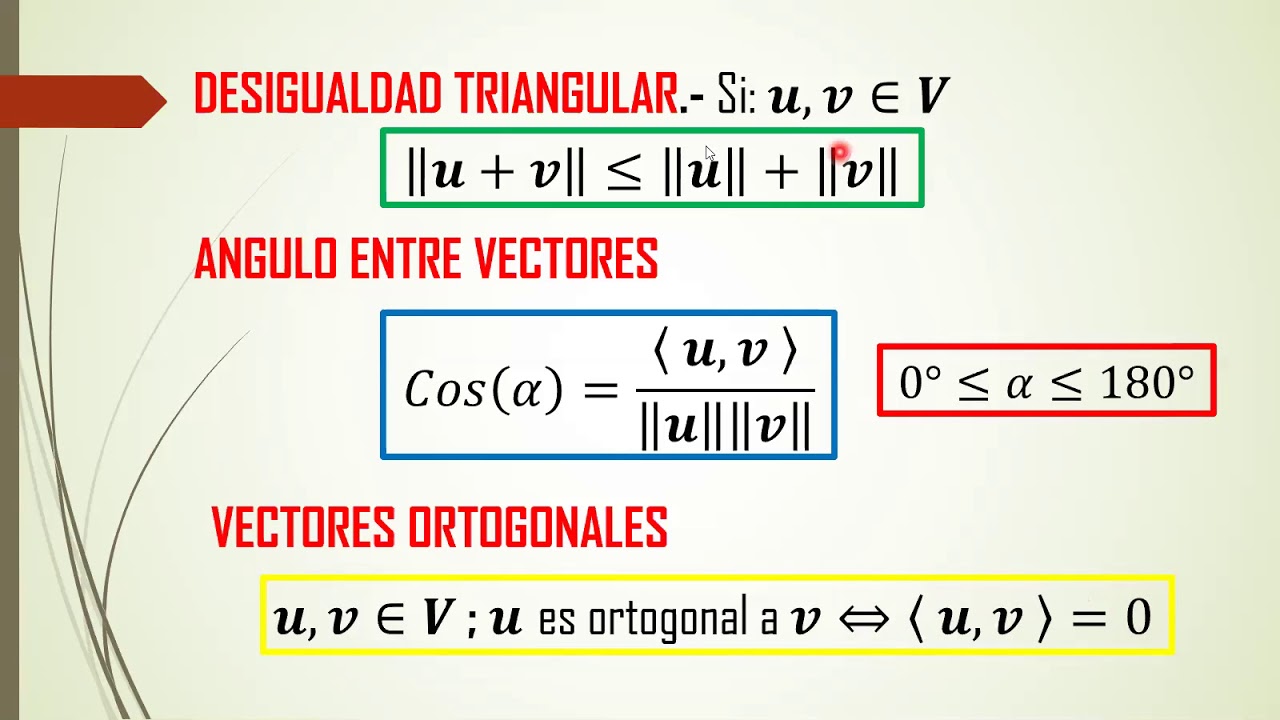 CLASE 6 ZOOM ESPACIOS VECTORIALES EUCLIDIANOS