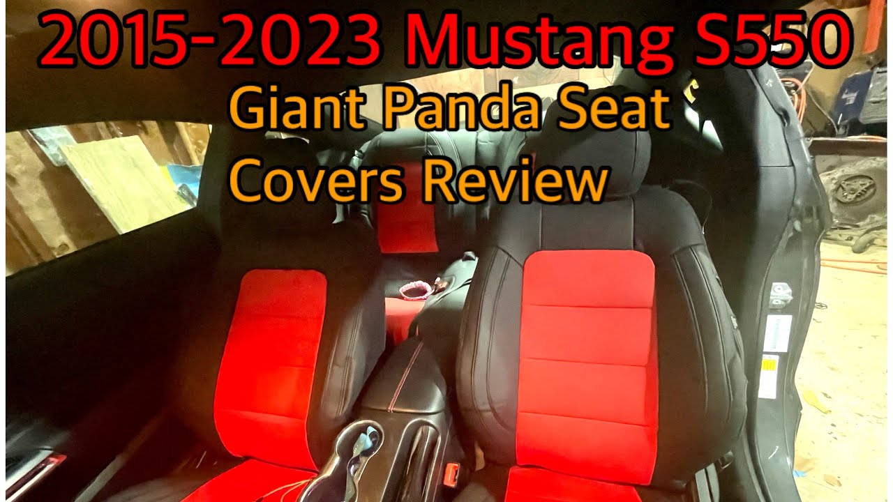 2015-2023 Ford Mustang Amazon Giant Panda Seat Covers Install and Review