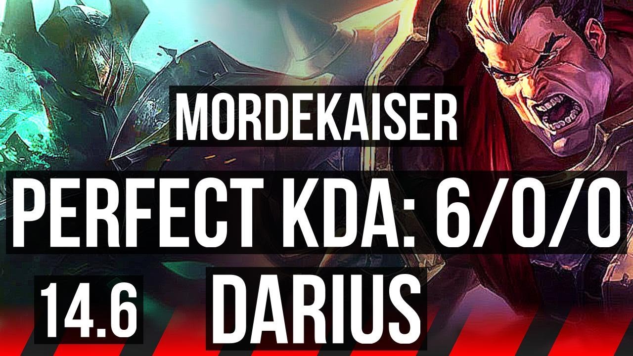 MORDEKAISER vs DARIUS (TOP) | 6/0/0, Dominating | BR Master | 14.6