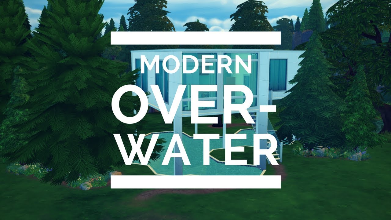 Modern Over-Water - Sims 4 Speed Build
