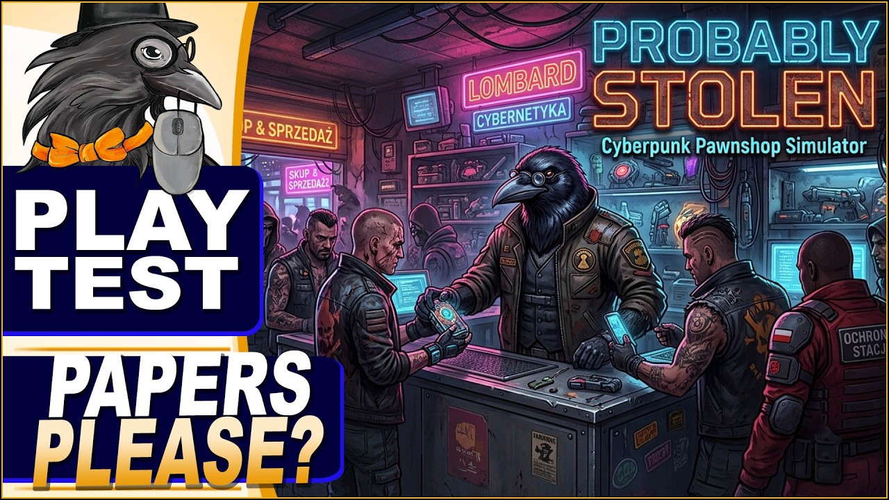 🔥  TA GRA TO TOTALNY HIT! 🔥 Grałem w to godzinami... | Probably Stolen: Cyberpunk Pawnshop Simulator