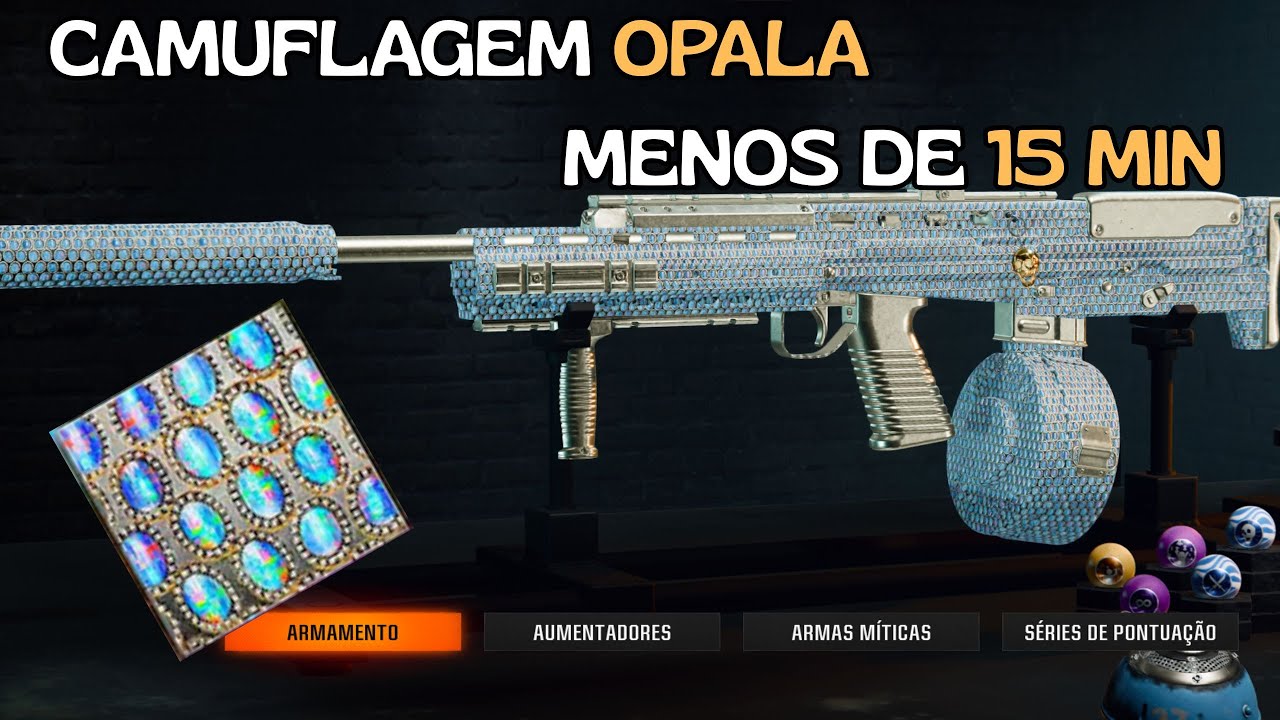 COMO DESBLOQUEAR a CAMUFLAGEM OPALA no ZOMBIES do BO6! (EM MENOS DE 15 MIN)