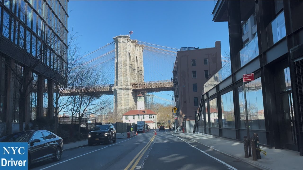 New York City | 4K Driving in Street Brooklyn, NY (Red Hook)