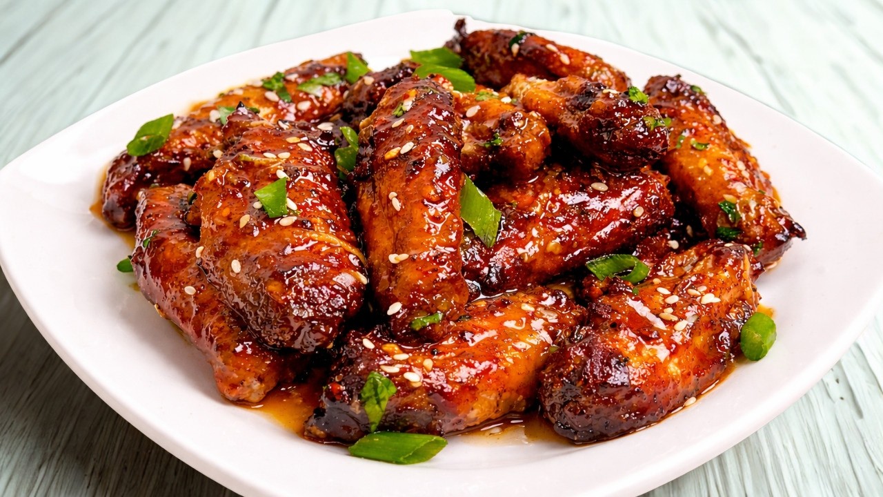 Spicy Paprika Chicken Wings with Buffalo Sauce🍗 | Easy AIR FRYER Recipe