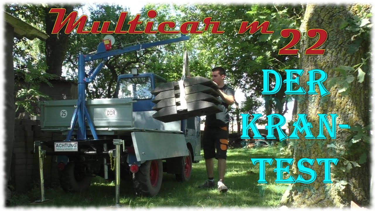Multicar M22 - Der Kran-Test