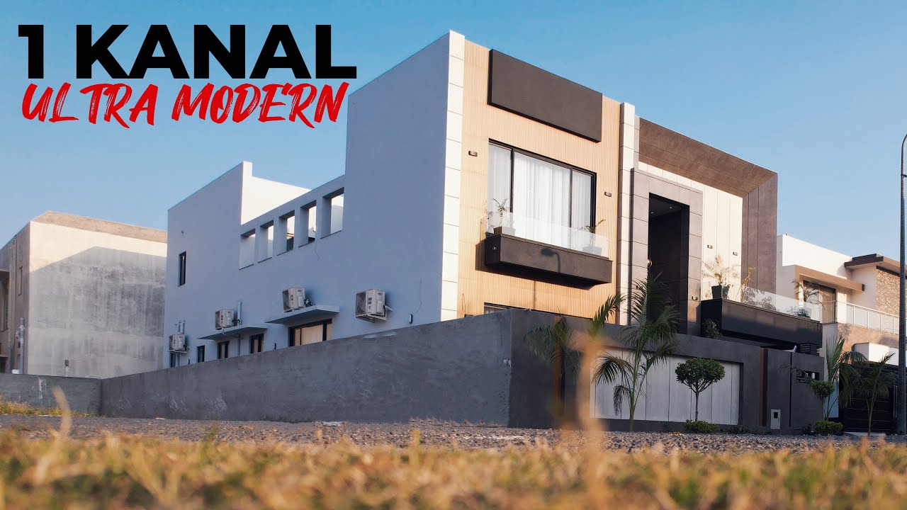 1 KANAL ULTRA LUXURY HOUSE DESIGN | MODERN ELEVATION | DHA PHASE 8 | #dha #dhalahore #1kanahouse