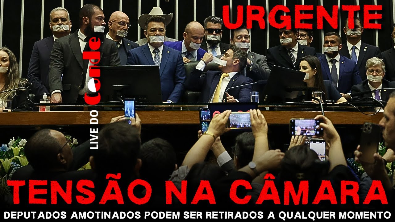 Live do Conde URGENTE |  Tensão na Câmara: Polícia Legislativa é acionada por Hugo Motta
