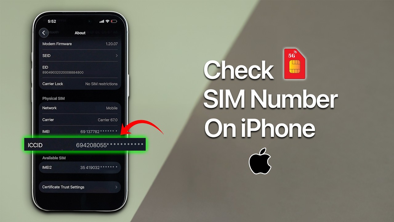 Как проверить номер SIM-карты на iPhone?