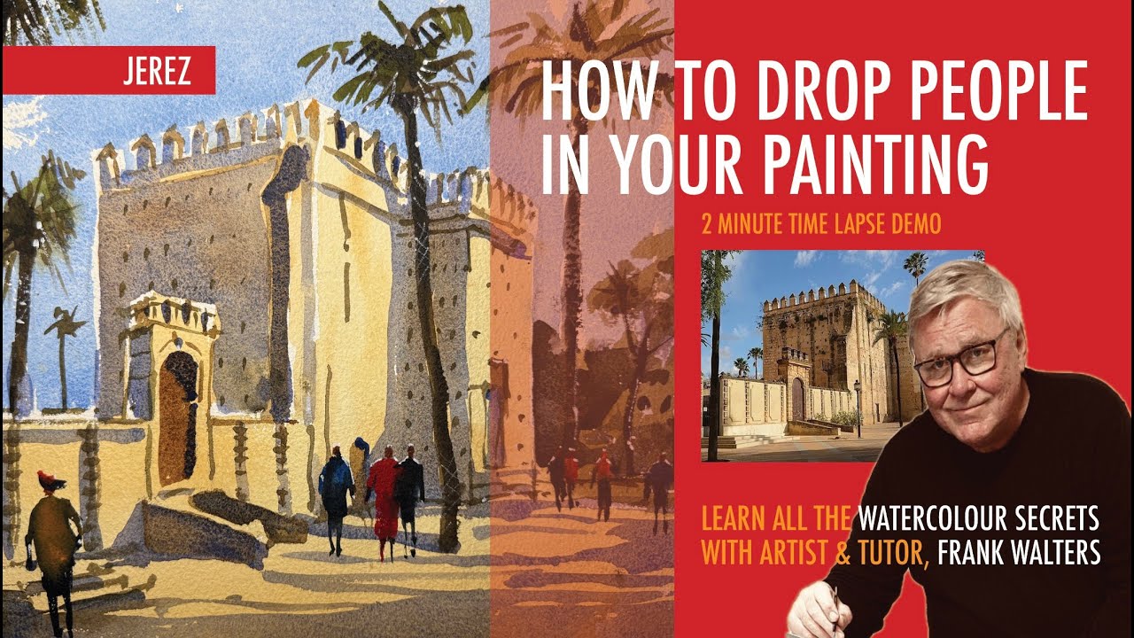 How to paint people in a watercolor painting