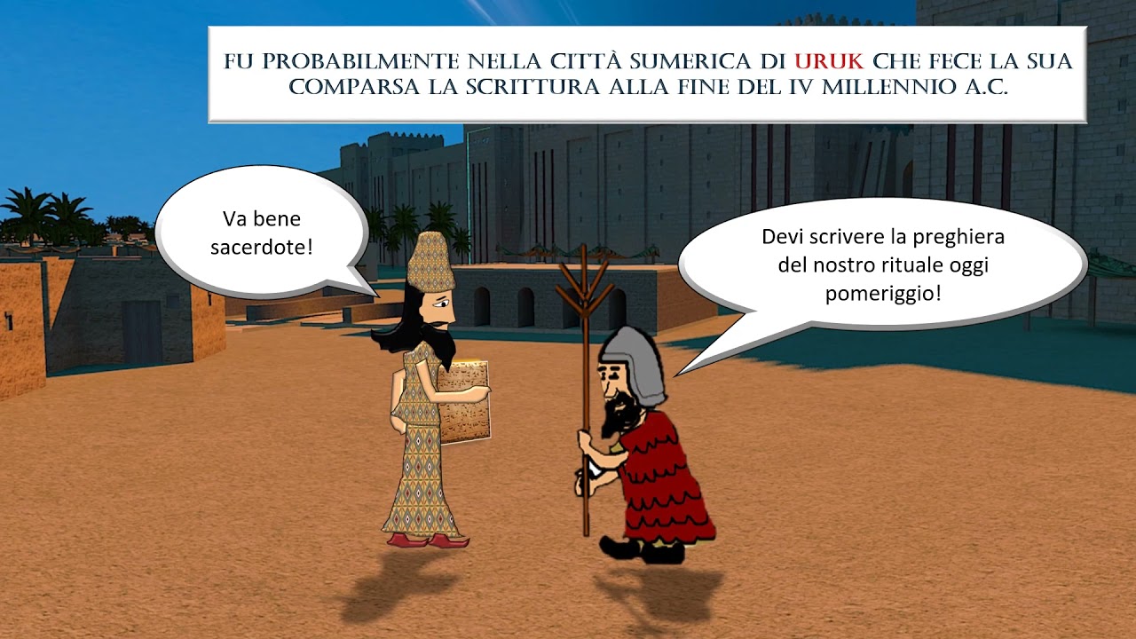 Nascita e storia del LINGUAGGIO e della SCRITTURA