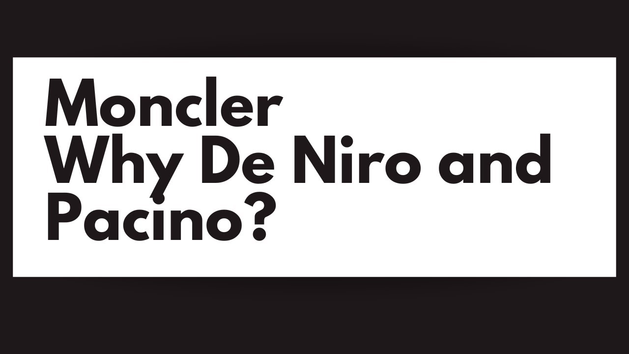 Moncler - The Hidden Message Behind Warmer Together with Robert De Niro and Al Pacino #moncler