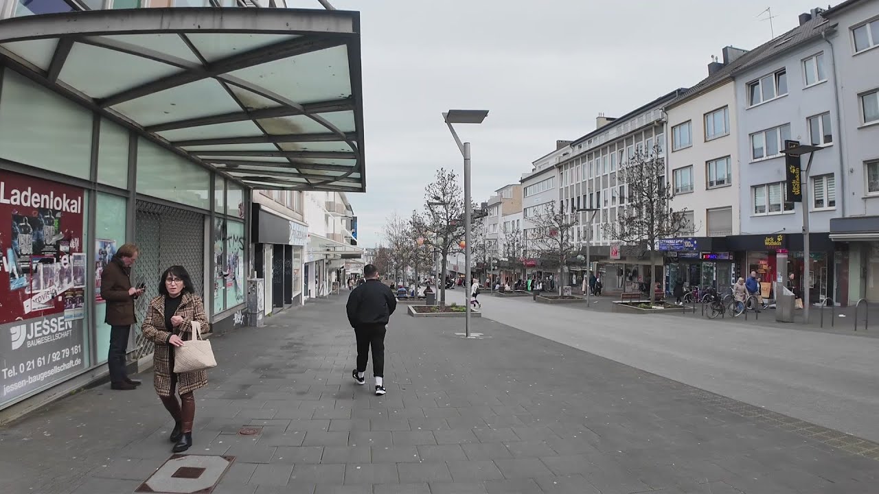 Mönchengladbach-Tour und das Wetter ist angenehm und bewölkt. | 4K UHD 60fps |