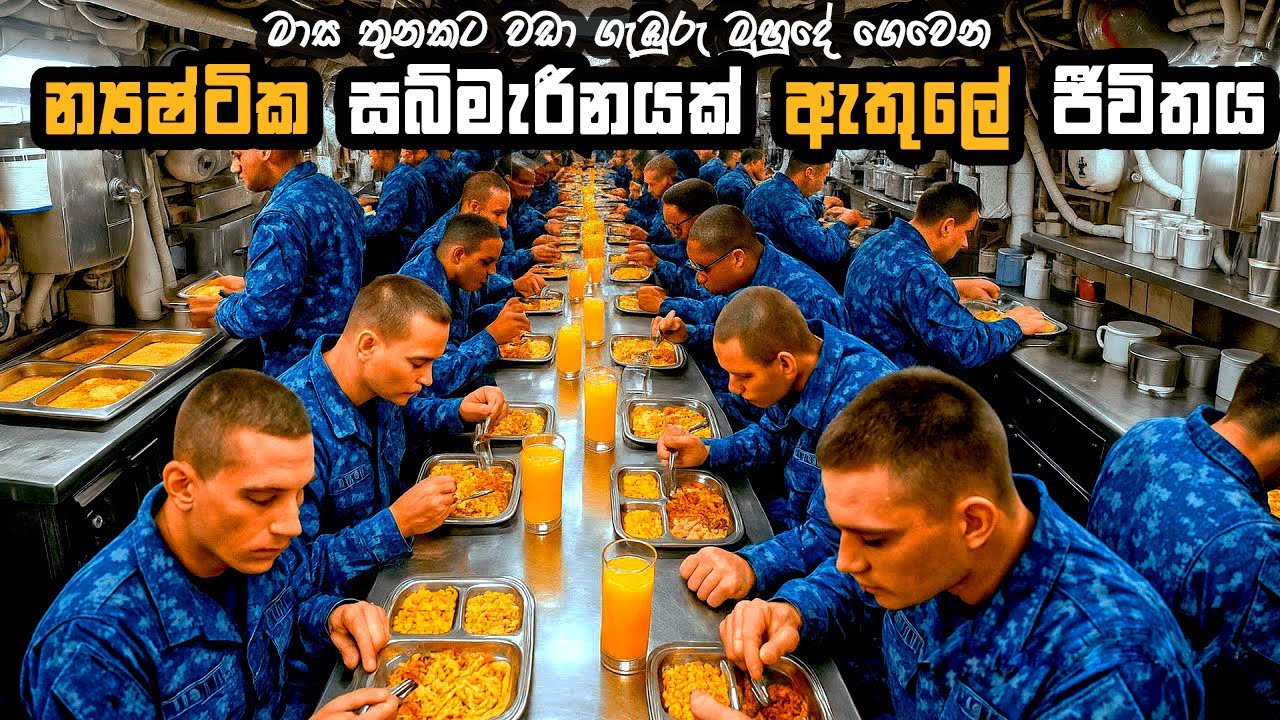 න්‍යෂ්ටික  සබ්මැරීනයක් ඇතුලේ මුහුද ගැඹුරේ කරන පුදුම හිතෙන  ජිවිත සටන| Life Inside Nuclear Submarine
