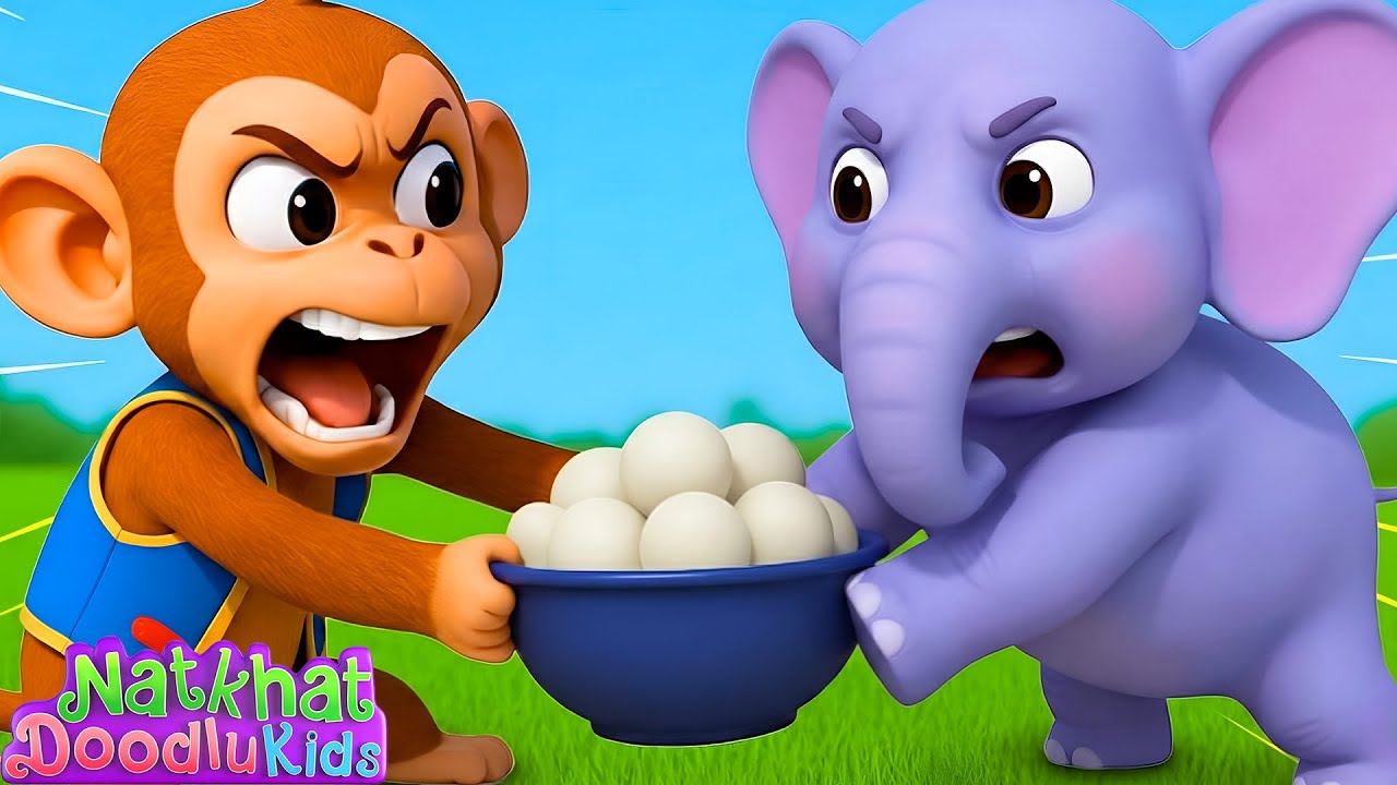 Chunnu Munnu They Do Bhai | Bandar Mama | Hathi Raja | Hindi Nursery Rhymes & Kids Song