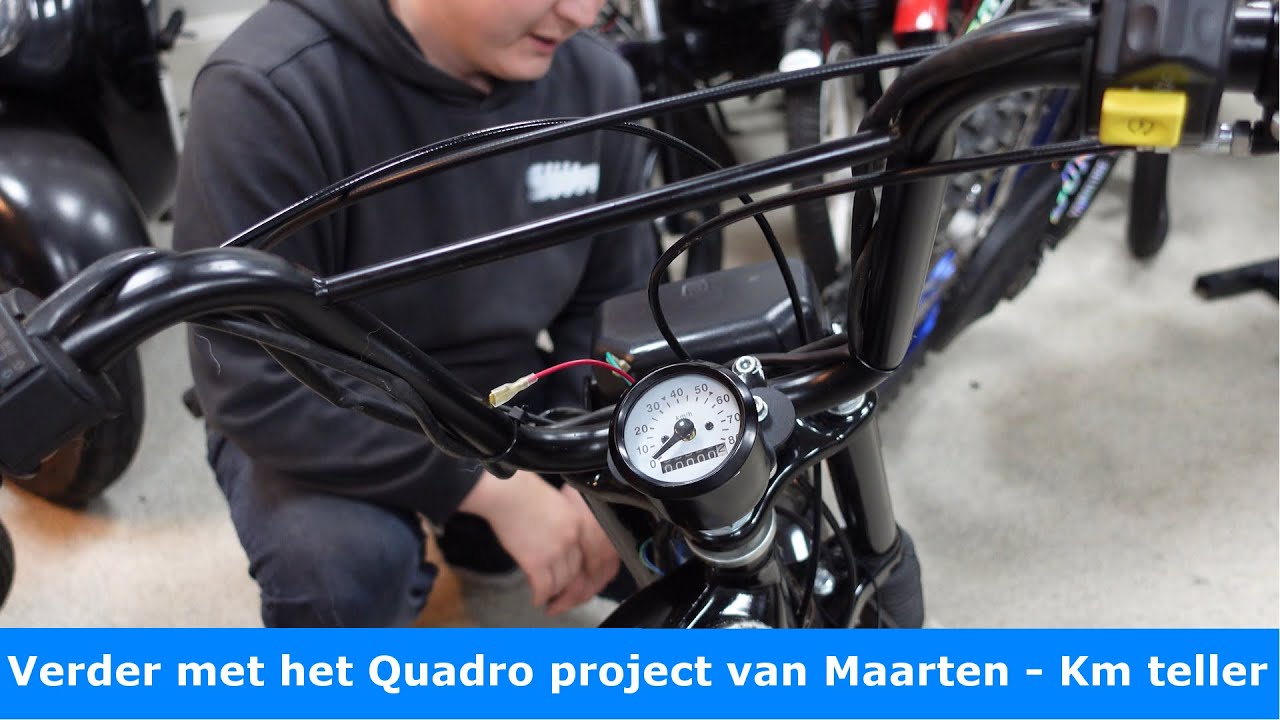 Tomos quadro van Maarten - snelheidsmeter monteren