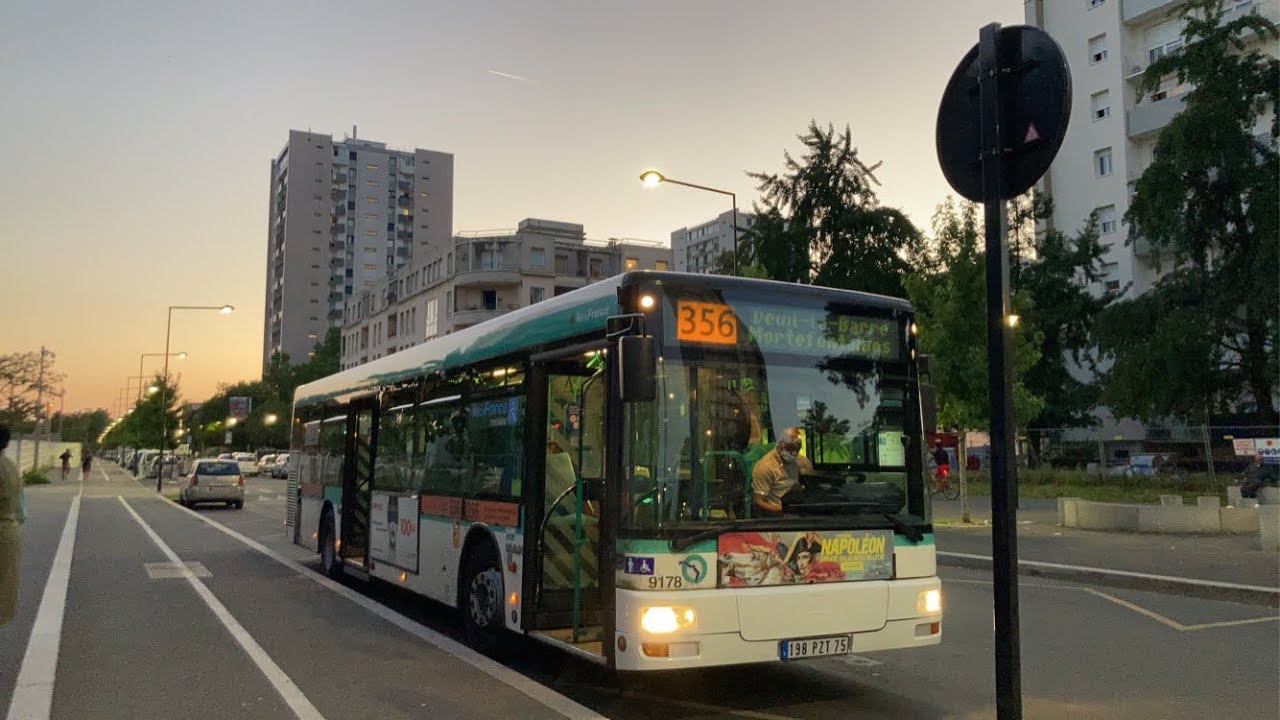 Ligne 356 — MAN NL 223 RATP BUS | 9178 KICKDOWN !!!