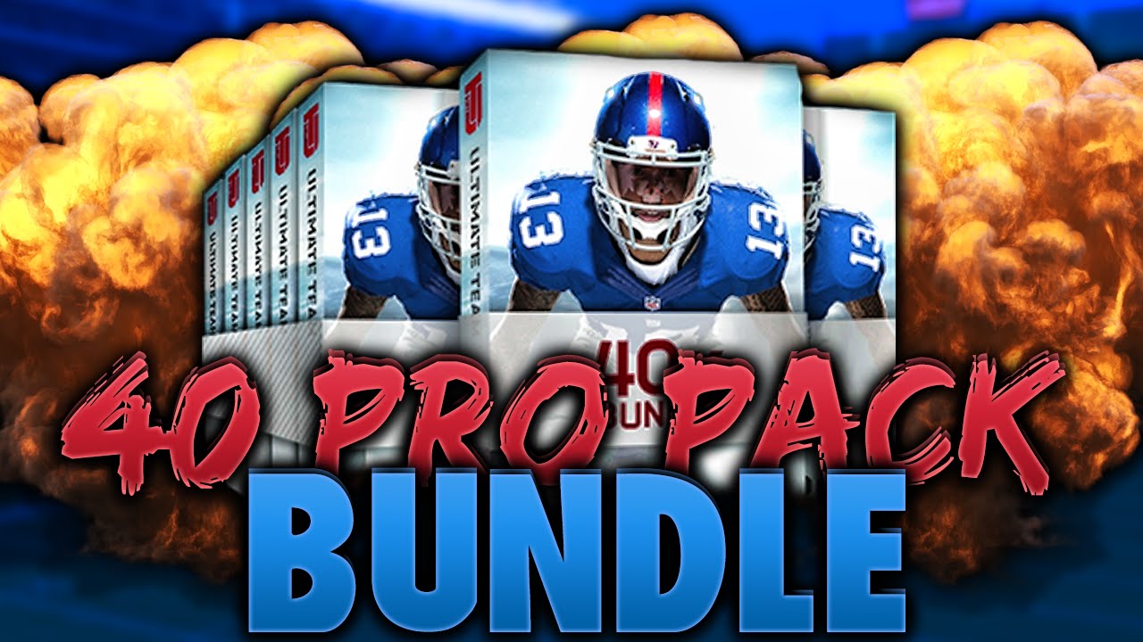 NASTY Elite Pull! 40 Pro Pack Bundle Pack Opening! Madden 16 Ultimate Team