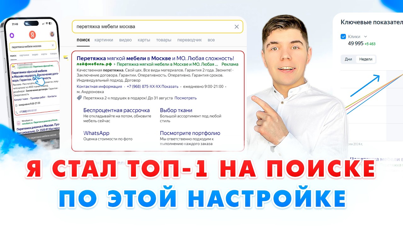 Как настроить Яндекс Директ в ТОП-1 НА ПОИСКЕ? / Настройка контекстной рекламы