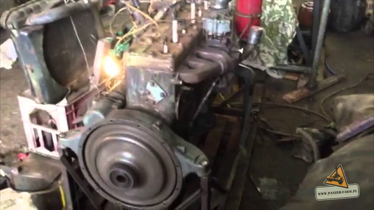 M3 Half-Track White 160AX Engine Start LOUD