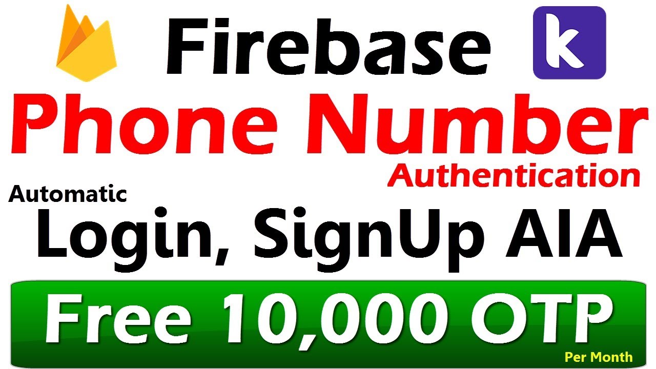 Mobile OTP verification App Making | Firebase Phone Authentication User Login & Signup | Kodular AIA