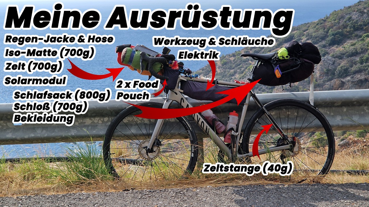 Meine komplette Bikepacking-Ausrüstung: Minimalistisch unterwegs auf langen Touren