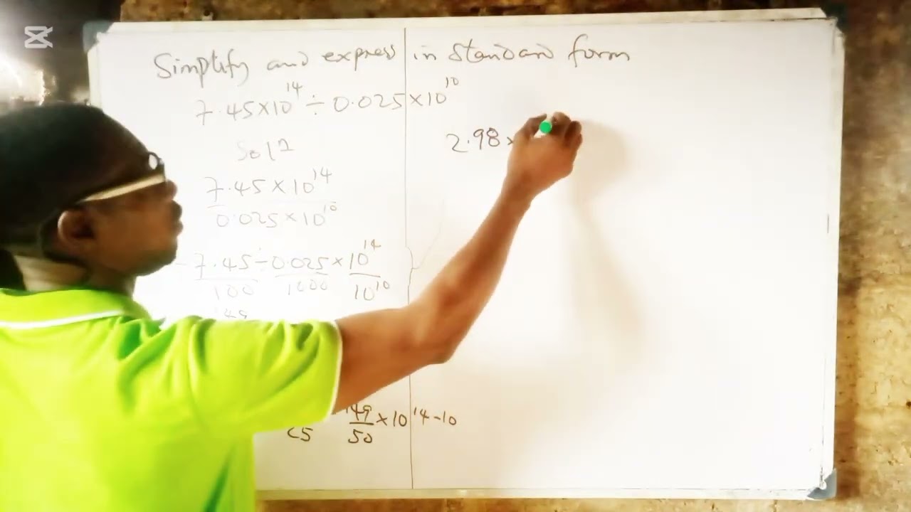 Standard Form Mastery: Operations & Simplification for JAMB, WAEC & National Exams