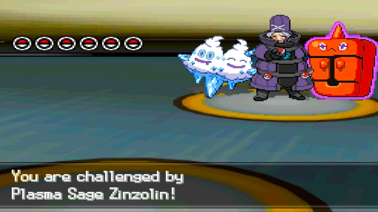 Pokemon Blinding White 2 - vs Team Plasma Zinzolin (3rd Battle, Hardcore Mode)