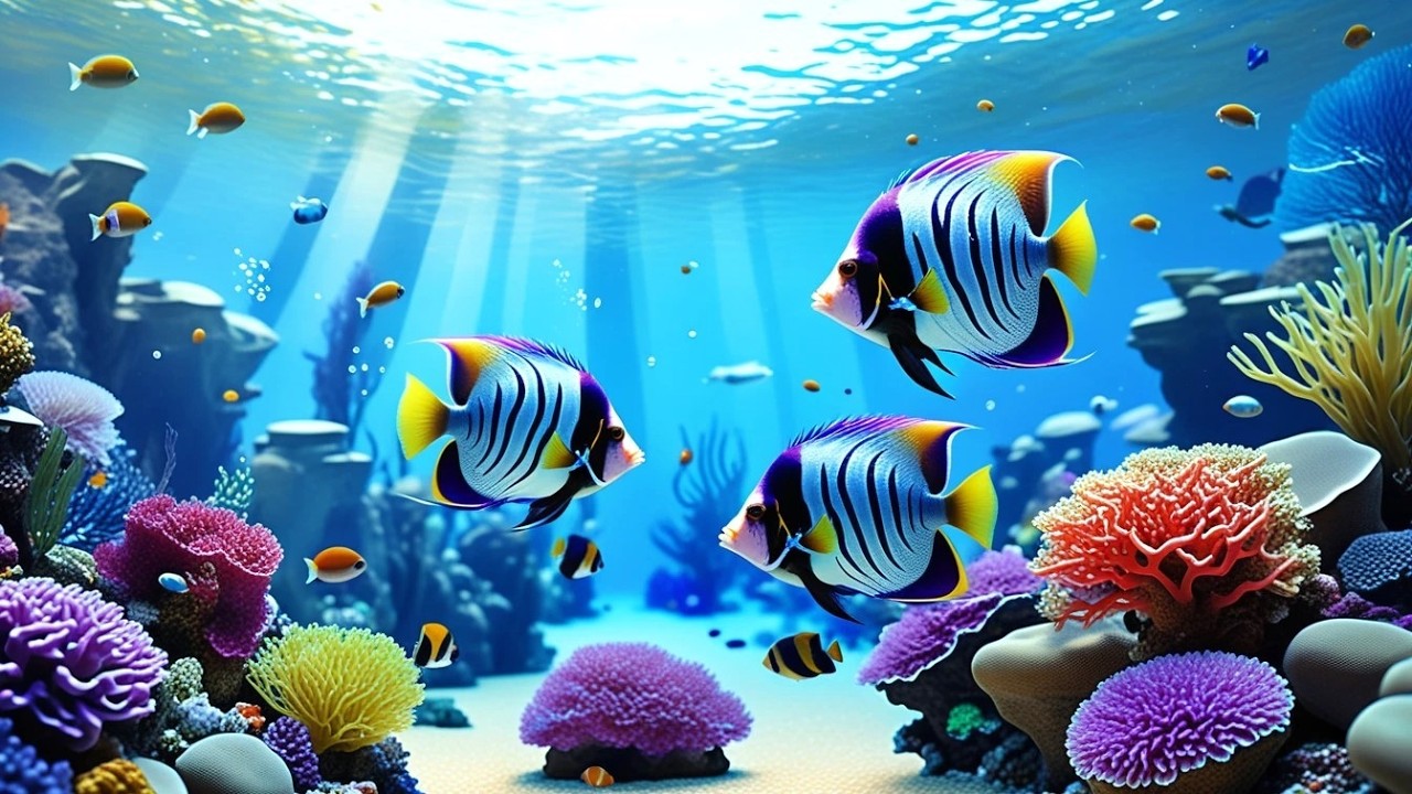 Soothing Aquarium Visuals 4K 🌊 Jellyfish & Peaceful Reef Life