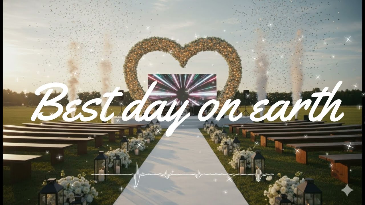 Best Day on Earth | Wedding Celebration Anthem | Female Vocal Stadium Pop | Highlight Song
