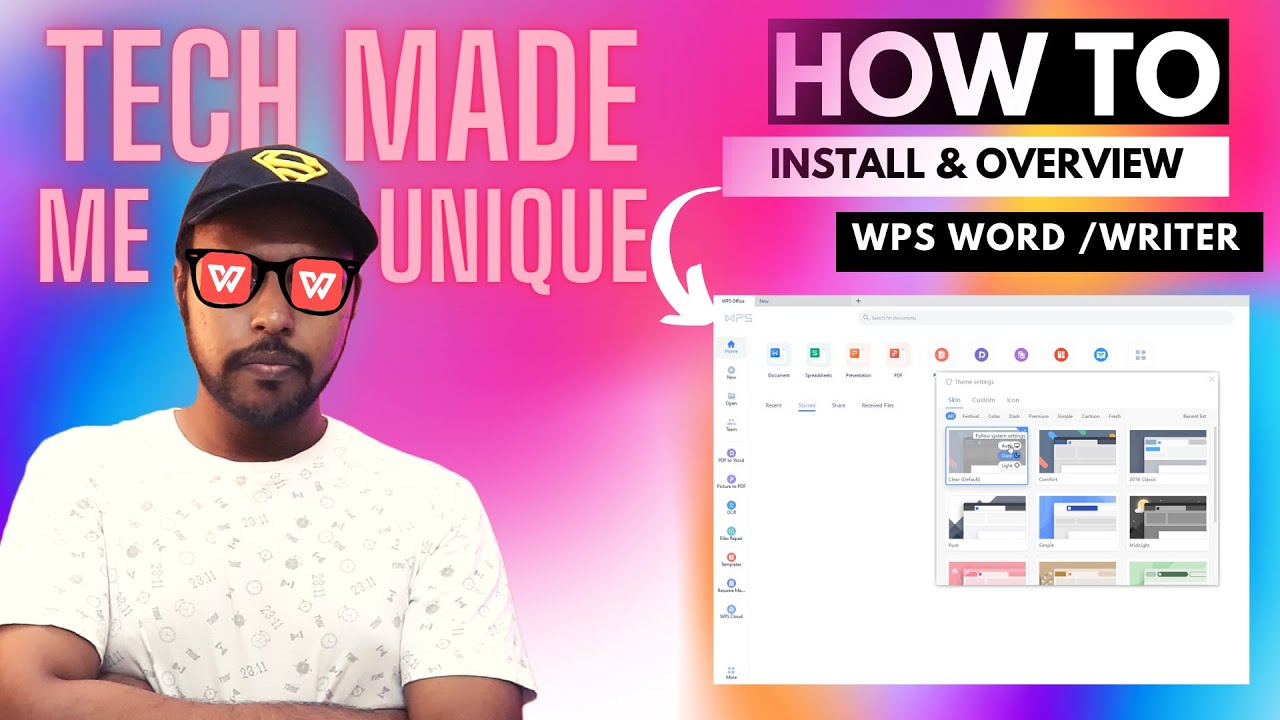 WPS office writer install & overview | WPS office writer tutorial
