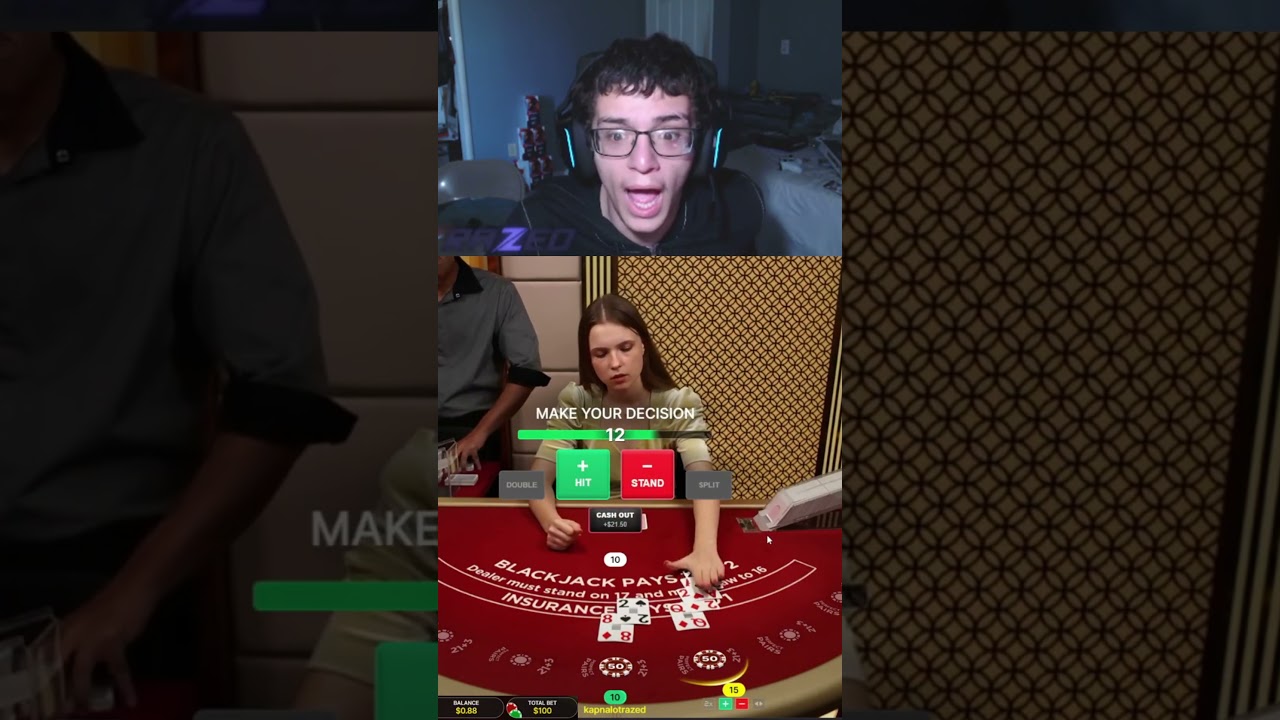 RAZED LIVE BJ ⚡️🔥#streamer #viral #clips #razed #casino