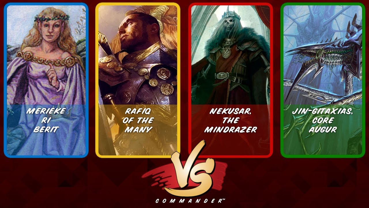 Commander VS S10E3: Merieke vs Rafiq vs Nekusar vs Jin-Gitaxias
