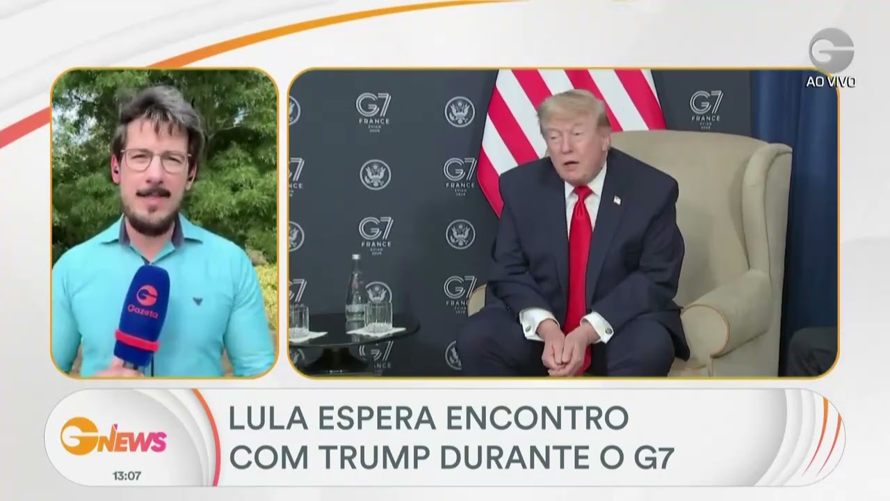 Lula busca encontro com Trump e trata de tarifas durante G7 na Fran&ccedil;a