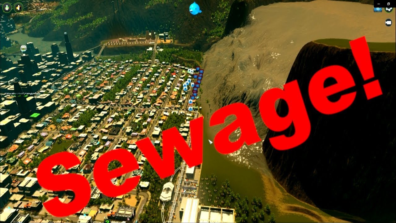 I released sewage on my city!