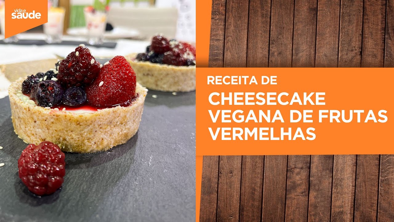 Terça na Cozinha: Sobremesas - Cheesecake vegana de frutas vermelhas (27/06/23)