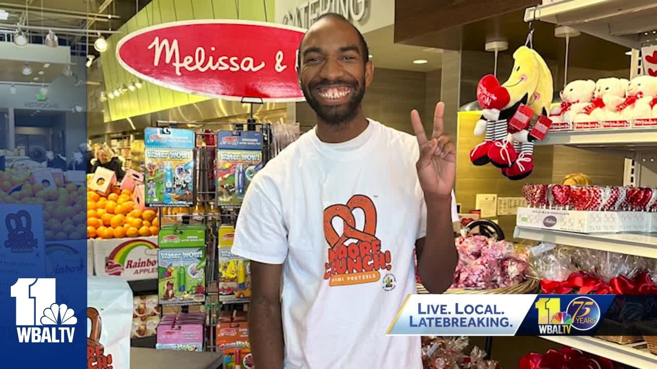 Entrepreneur with autism inspiring others with pretzel business