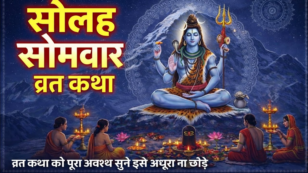 सोलह सोमवार व्रत कथा | शिव जी की कथा सुनने से सारे दुःख दूर होते हैं | Mahadev Vrat Katha