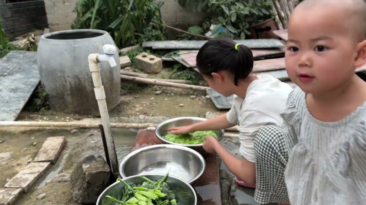 猪肉炒自种的荷兰豆和西兰花，我家百吃不腻【一帆妈妈】