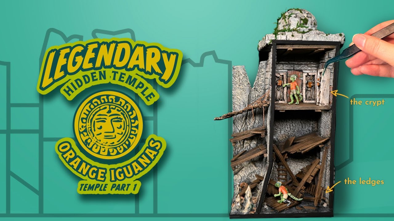 Crafting a scene from Legends of the Hidden Temple | Part 1: Orange Iguanas