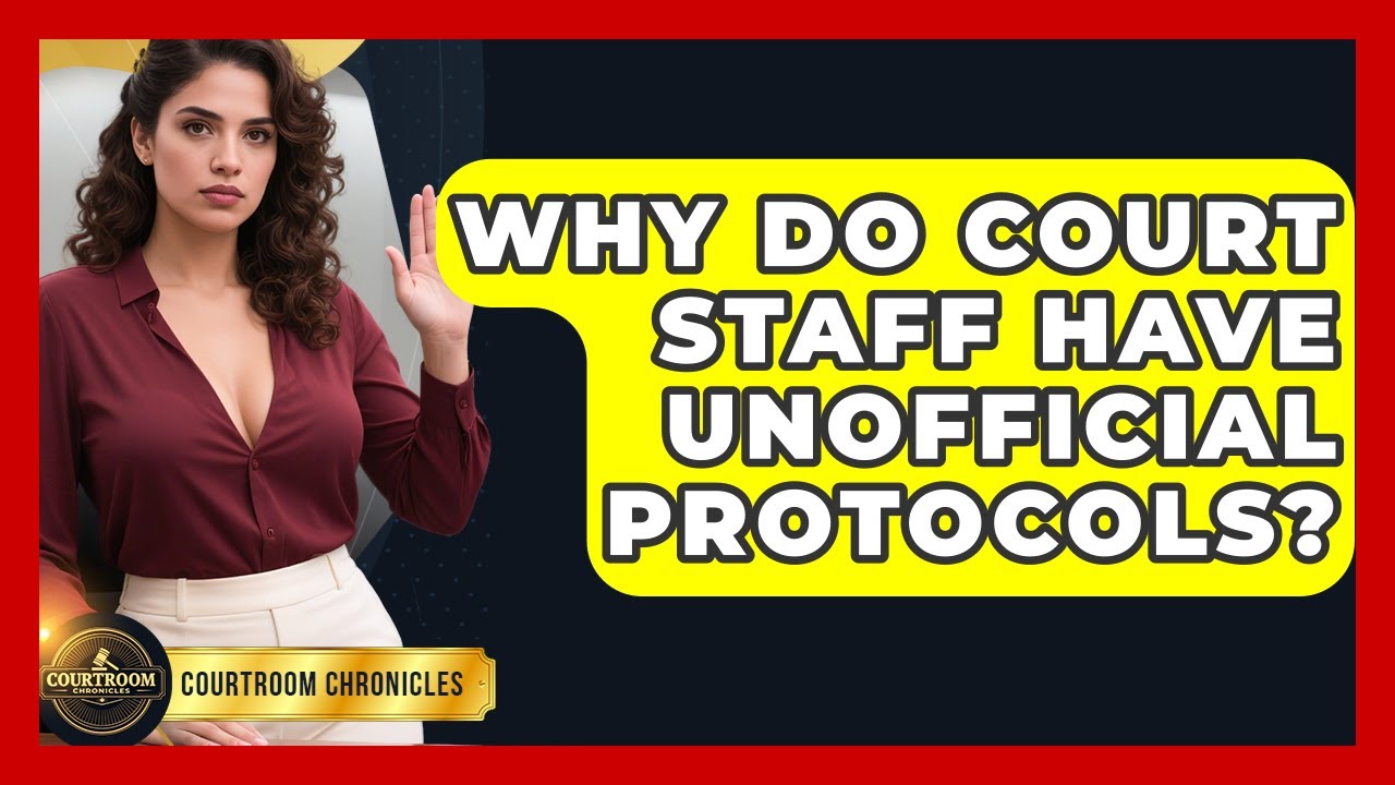 Why Do Court Staff Have Unofficial Protocols? - Courtroom Chronicles