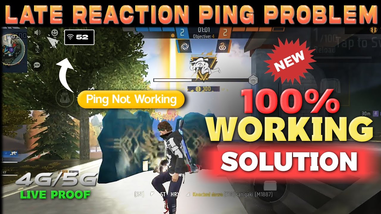 Jio normal ping but late reaction problem solution #freefire #gaming 